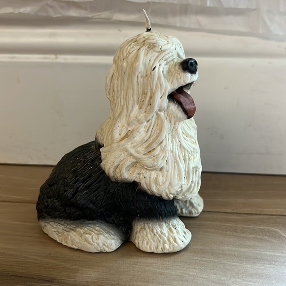 Sheepdog Wax Candle 4 1/2”H Figurine - Picture 3 of 5
